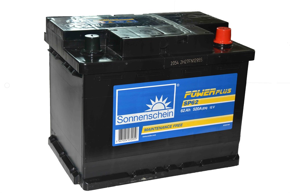 AKUMULATOR 62AH 520A D+ SONNENSCHEIN SP62