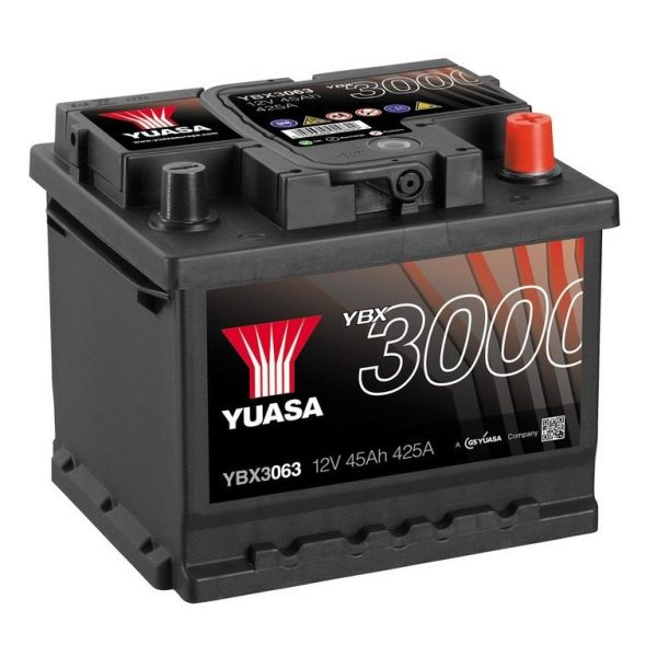 AKUMULATOR 45AH 425A YUASA D+ YBX3063
