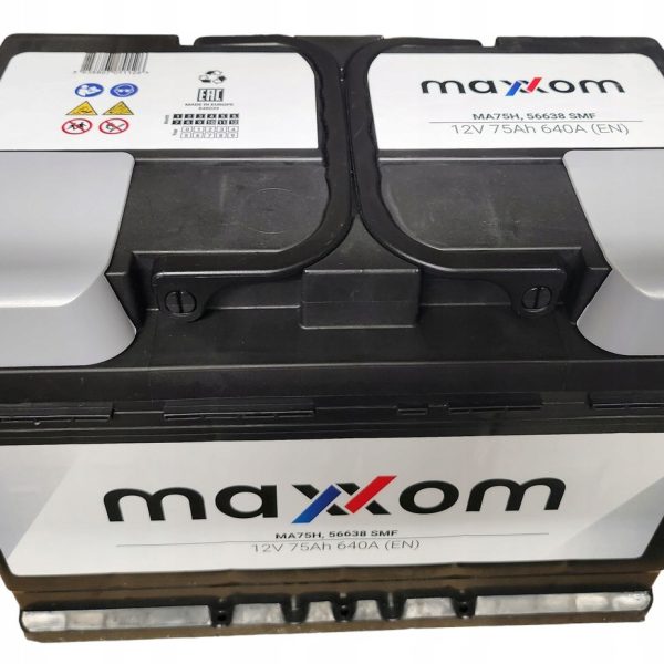 AKUMULATOR 75AH MAXXOM D+ 640A